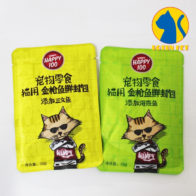 Pate Wanpy Cho Mèo Mọi Lứa Tuổi Gói 70g