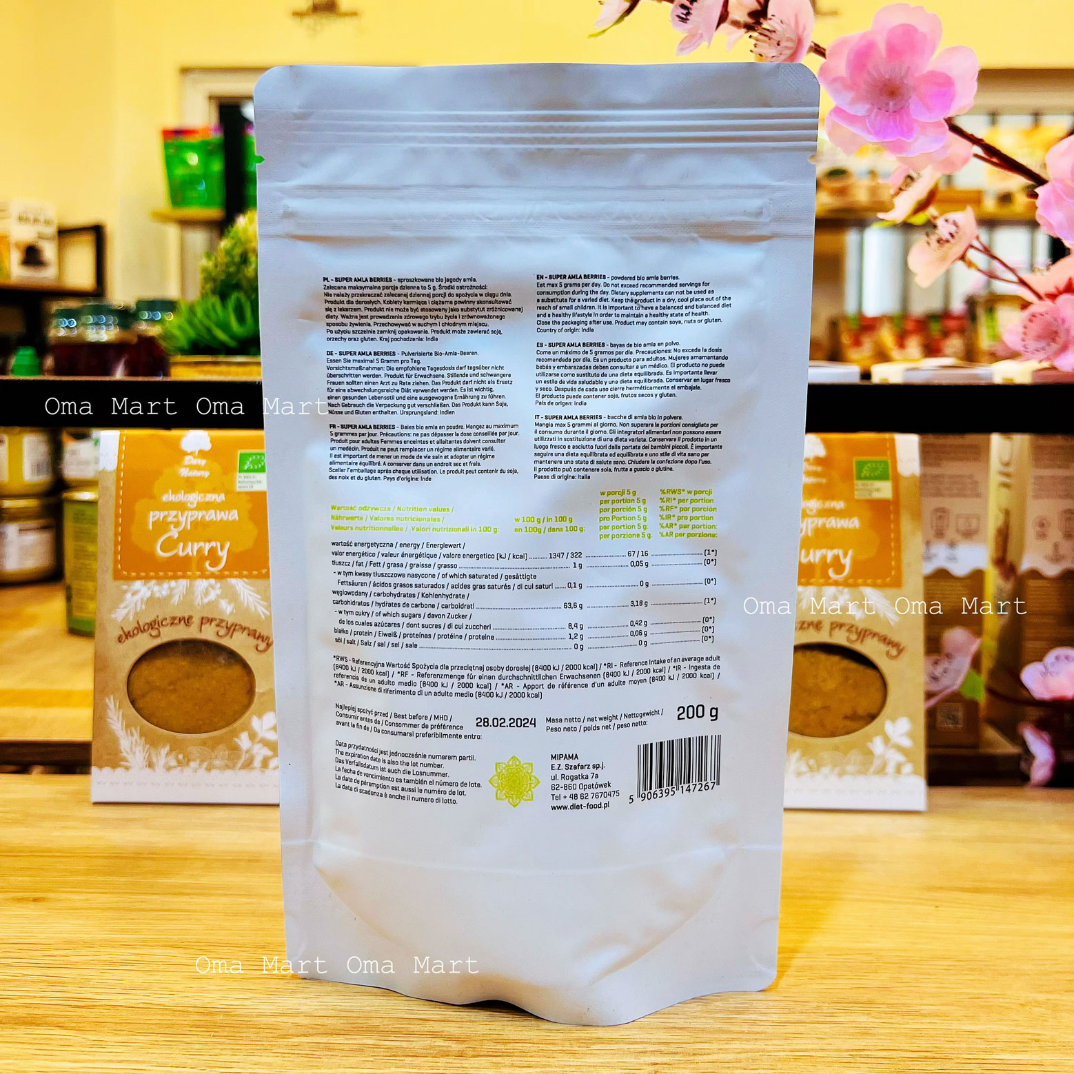Powder Amla organic diet food 200g