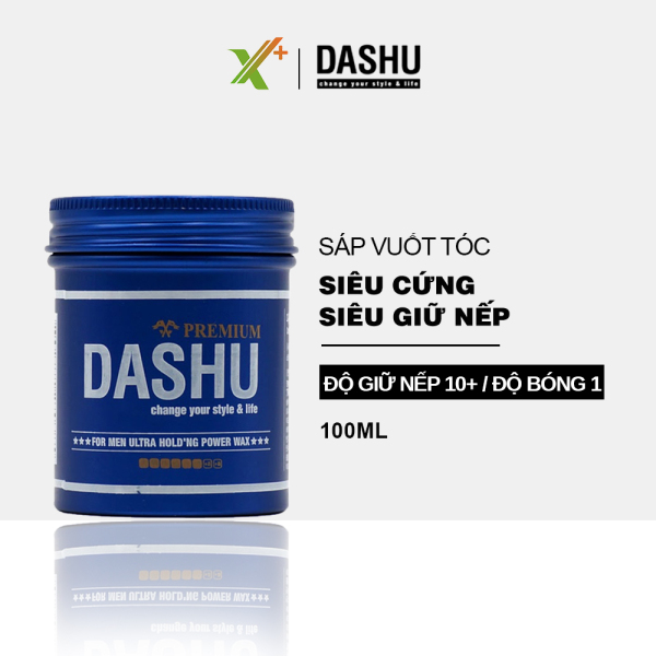Sáp vuốt tóc nam DASHU For Men Ultra Holding Power 100ml Siêu cứng Siêu giữ nếp Không bóng bết Tự nhiên nam tính XP-SAP061 cao cấp