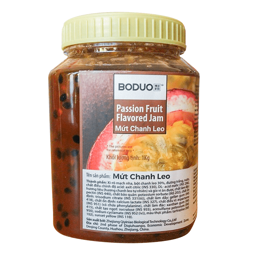 Sốt / MỨT CHANH LEO BODUO - hộp 1kg