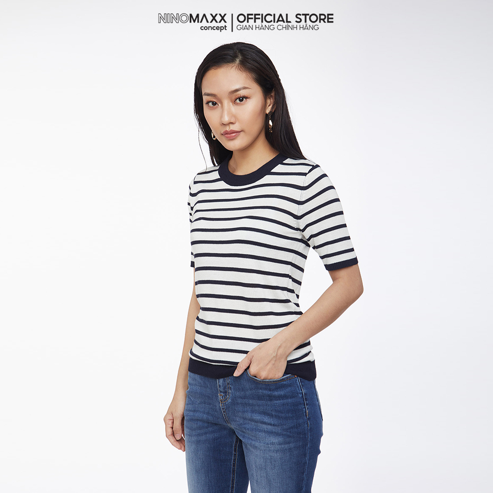 N&M Áo sweater Basic Nữ tay ngắn 1905012