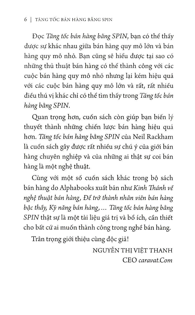 Tăng tốc bán hàng bằng SPIN