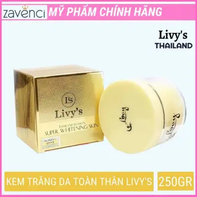 [HCM]kem body trắng da cấp tốc LIVYS chính hãng da trắng mềm mịn sau 7 ngày xuất xứ Thái Lan (250gr)