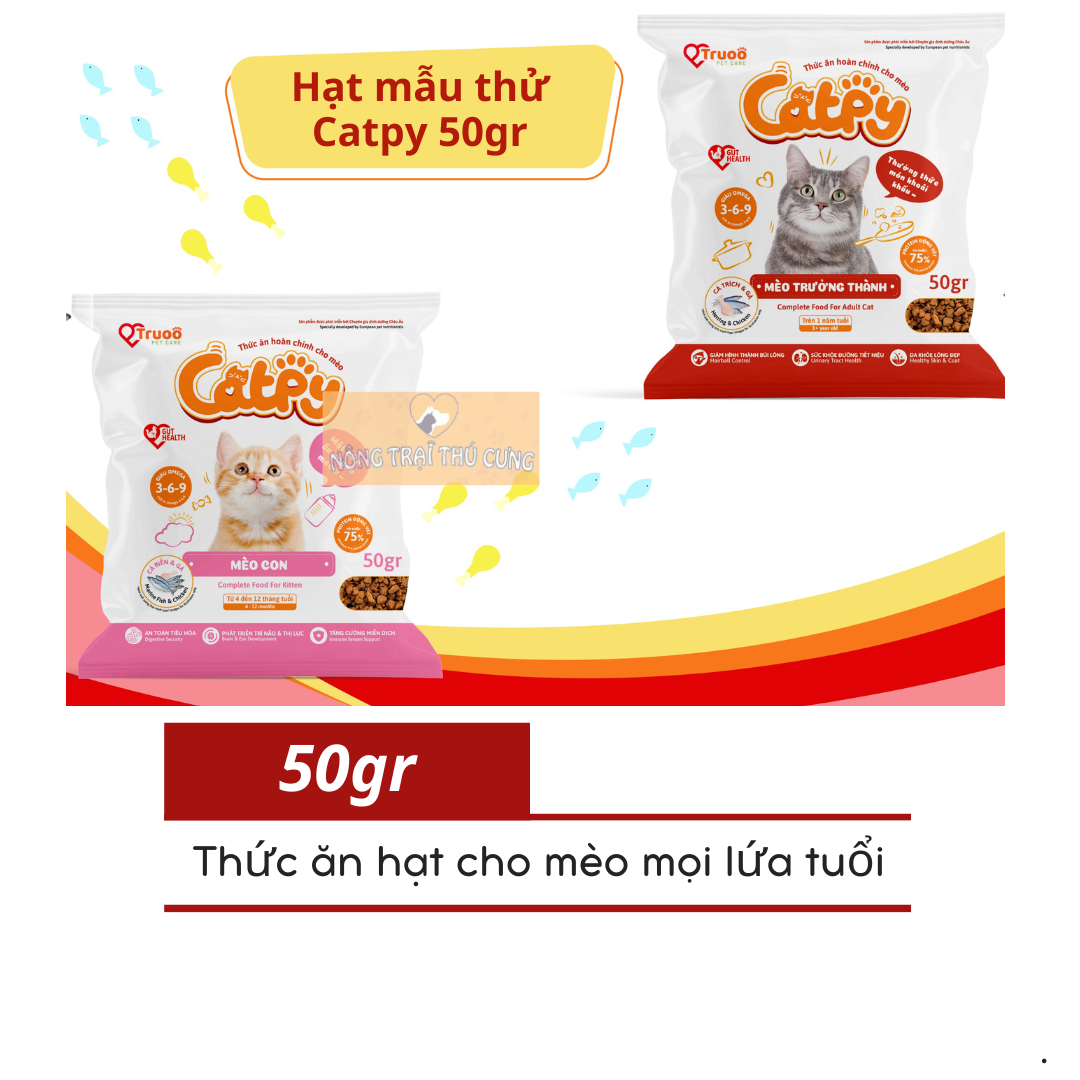 Hạt catpy cho mèo mọi lứa tuổi -