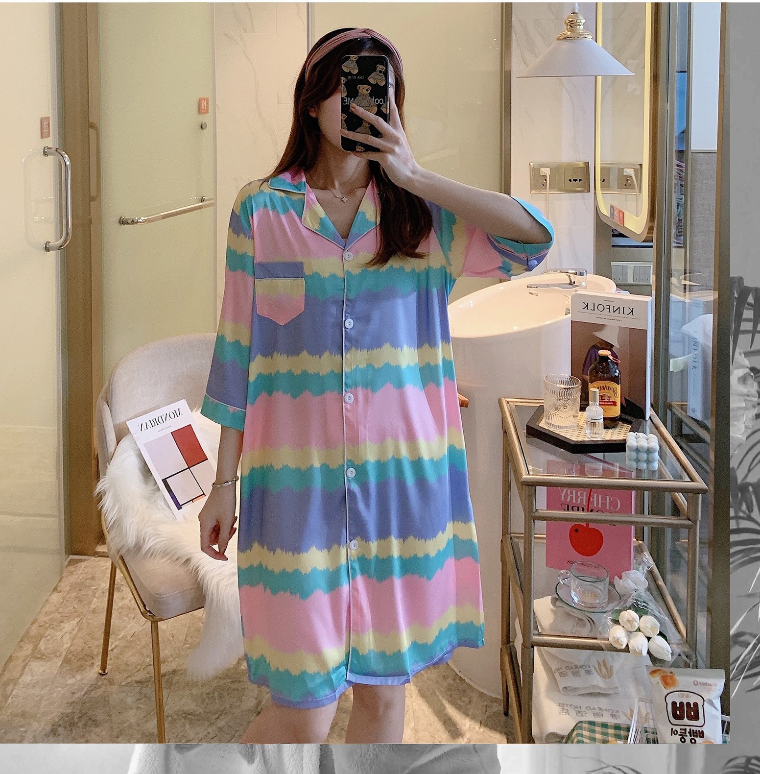 Váy Đầm Bé Bú Ti Mặc Nhà VN50