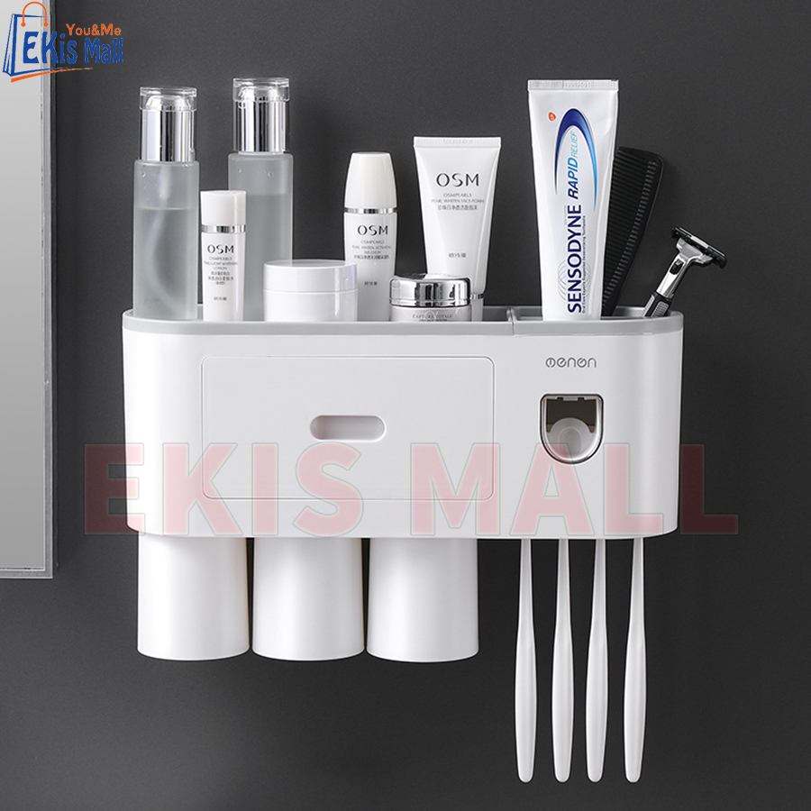 BÁO GIÁ Kệ Đựng Bàn Chải | Shopee Lazada Sendo Tiki mới nhất 42 Kệ đựng bàn chải đánh răng kèm hộp nhả kem Cao cấp Giá treo bàn chải đánh răng dán tường chịu lực