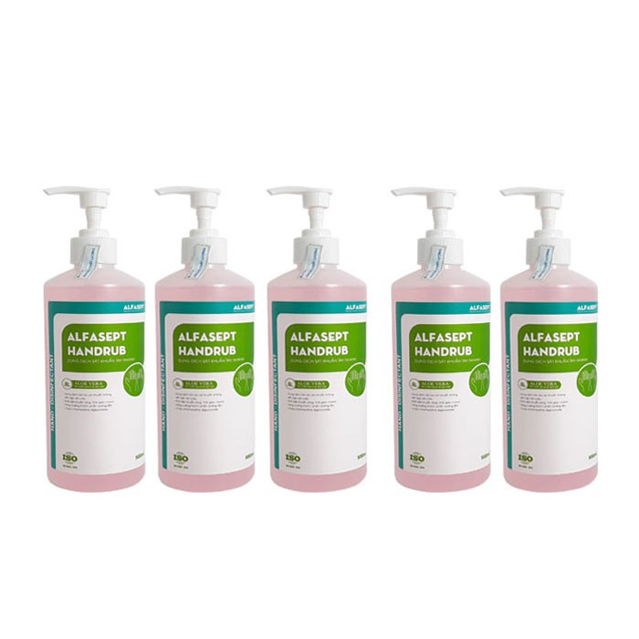 Combo 5 Chai Nước Rửa Tay Khô Alfasept Handrub 500ml