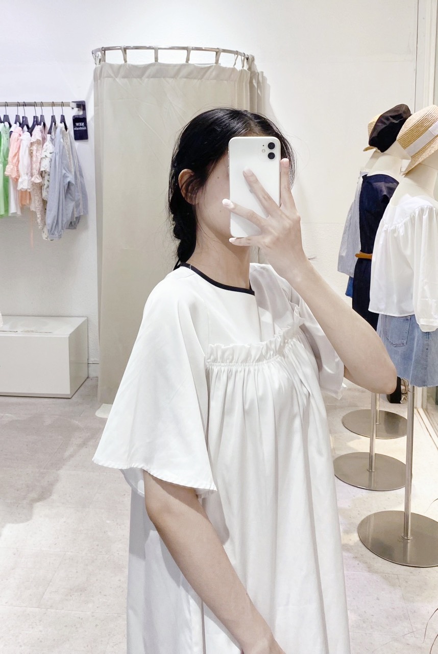 AfterBefore | Đầm doll tay xoè viền đen 2 màu