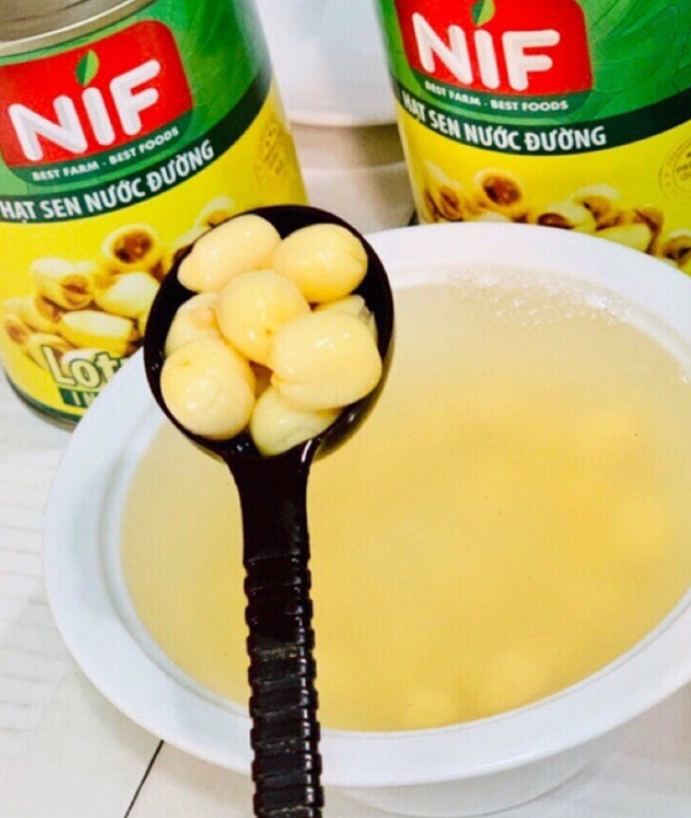 Hạt Sen Nước Đường NIF lon 565g