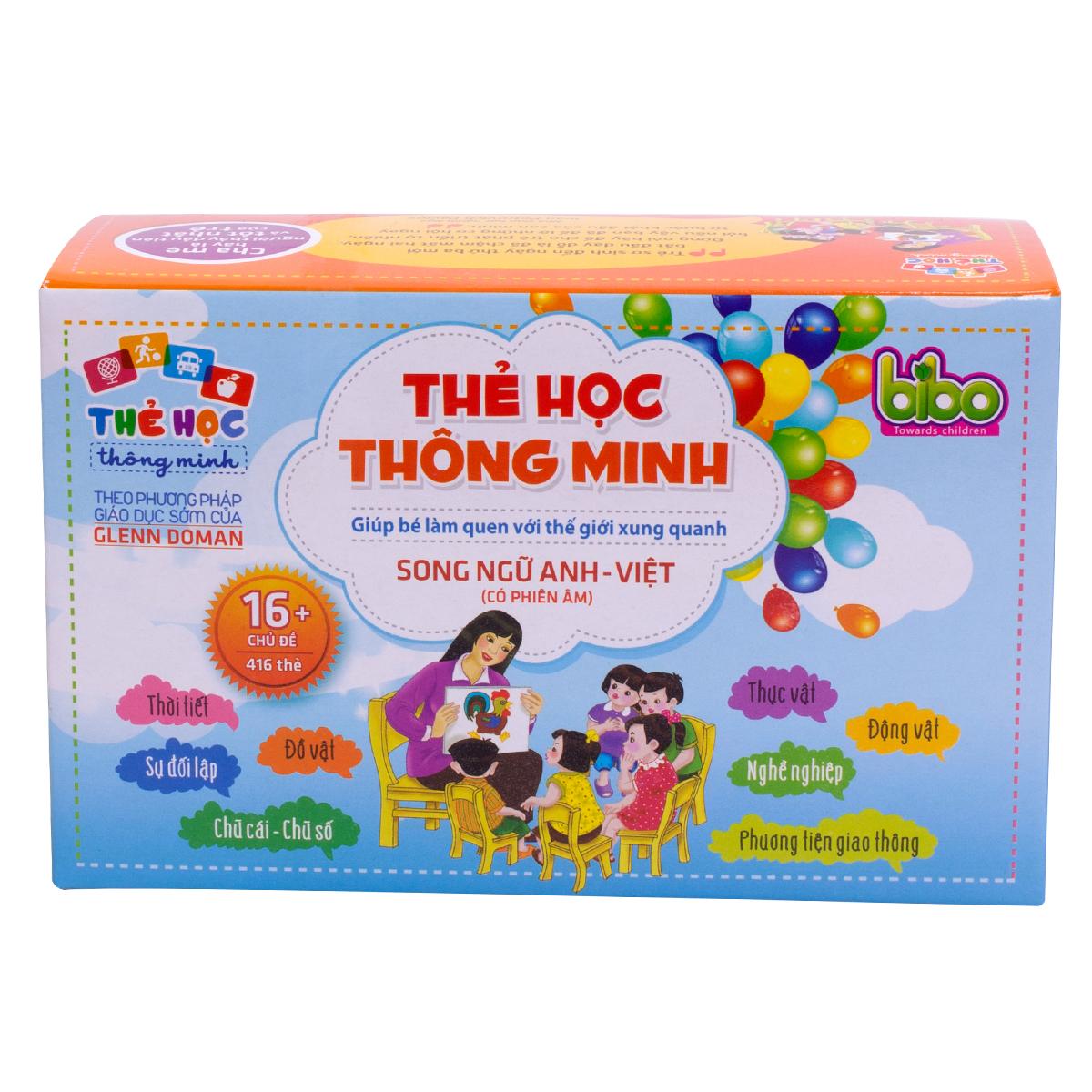 Flashcard 16 chủ đề cho bé - Sevenmart