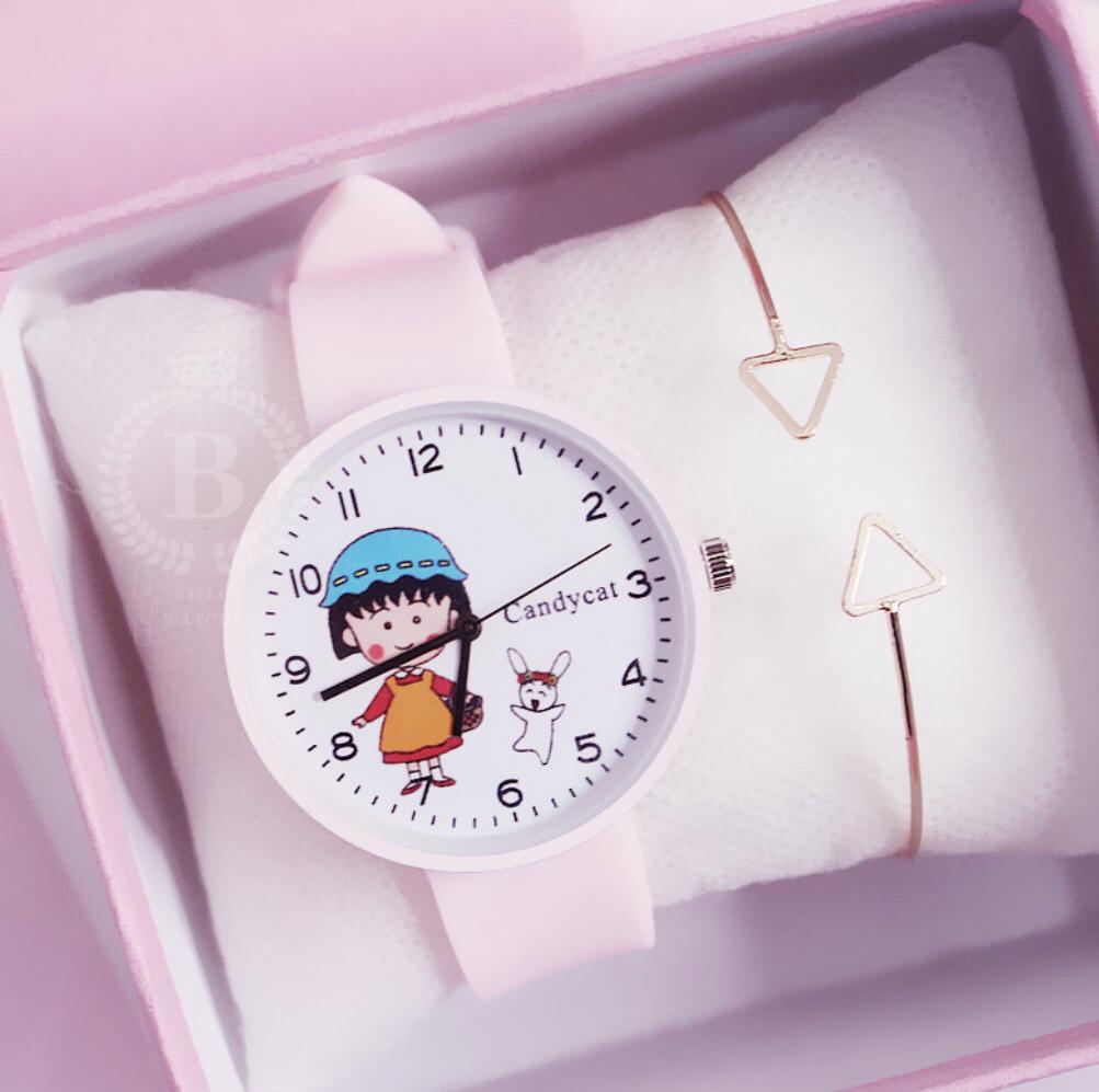 Đồng hồ Nữ thời trang Hàn Quốc CandyCat [Billux] dây da - 28mm (5 màu) [CDCMT002]
