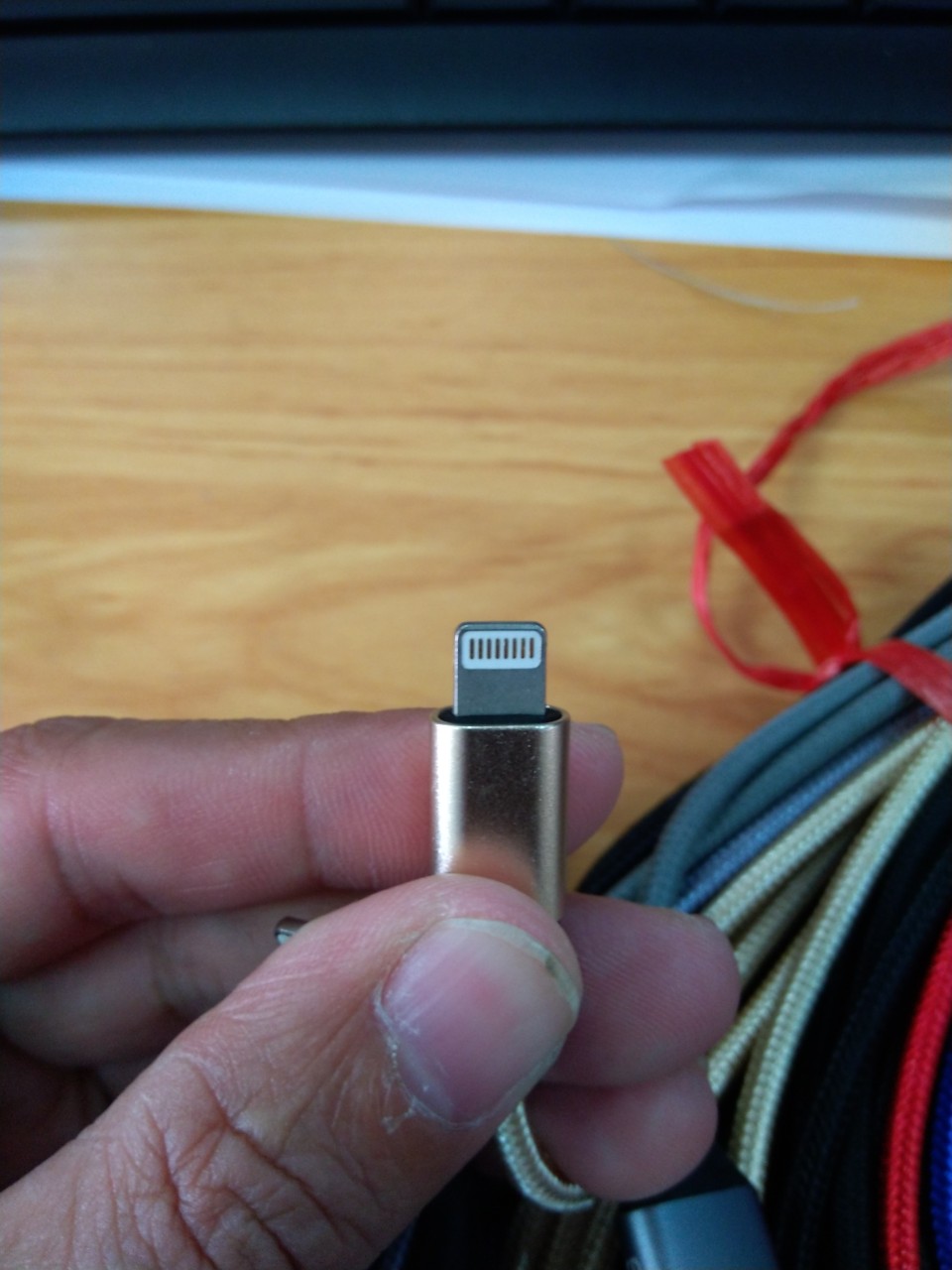 Dây cáp sạc nhanh iphone, androi bọc dù chống đứt 25cm