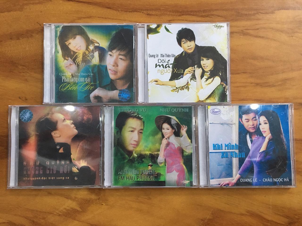 [MDCD] Bộ 5 đĩa CD Song ca tuyển chọn Quang Lê - Mai Thiên Vân - Như Quỳnh