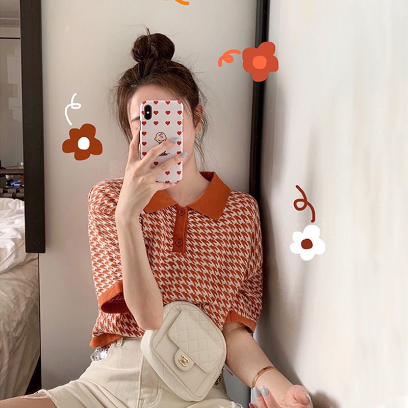 Áo crotop len mỏng mùa hè kèm ảnh thật