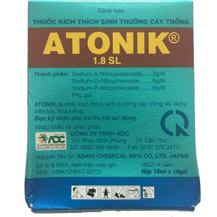 Hộp 10 gói phân bón kích sinh trưởng atonik 1.8 SL