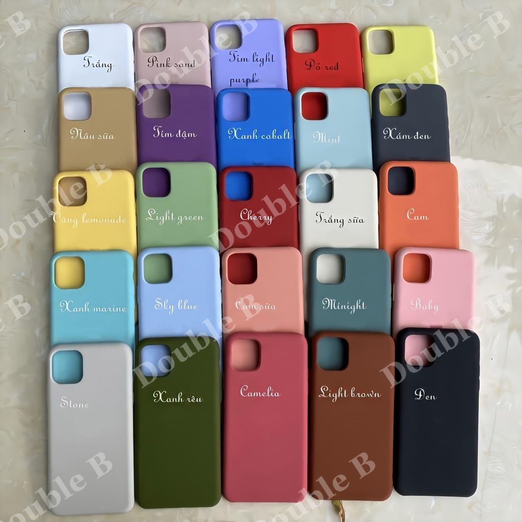 (FULL MÀU ĐỦ DÒNG) Ốp chống bẩn - silicone case dành cho iphone