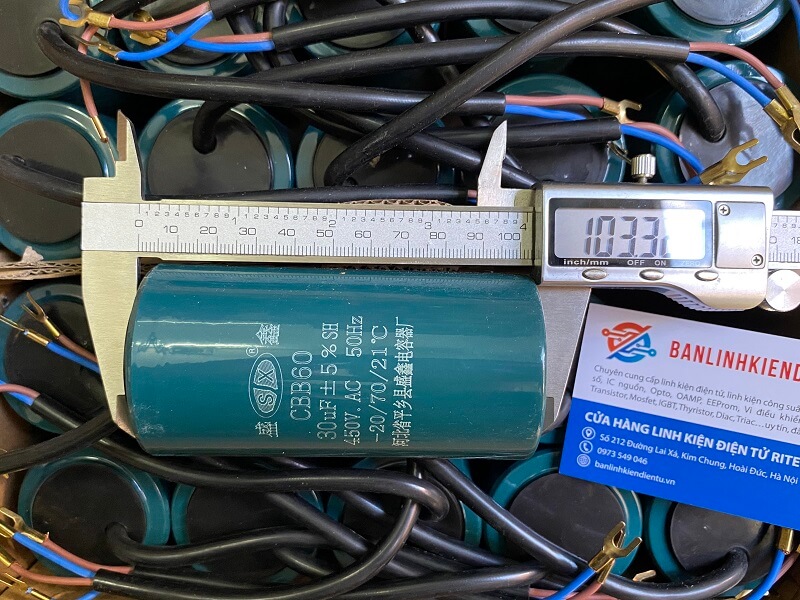 Tụ khởi động CBB60 30uF 450VAC