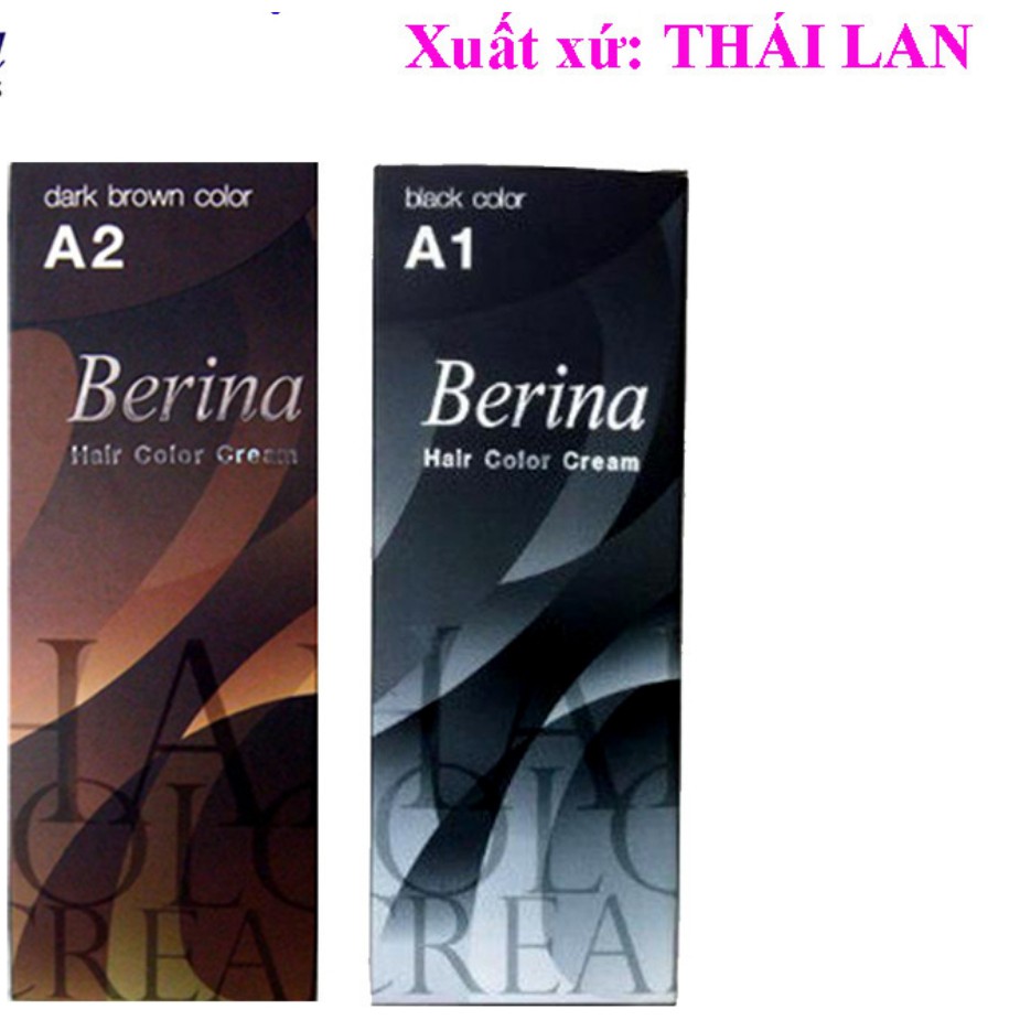 Thuốc nhuộm tóc Berina A1,A2 Thái Lan