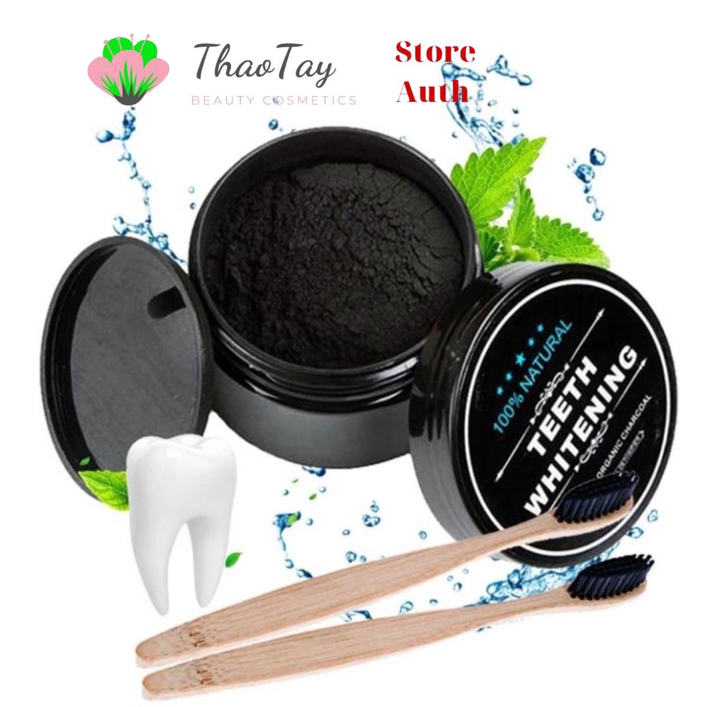 [FreeShip] Bột trắng răng than tre cho hàm răng trắng sáng 30gr