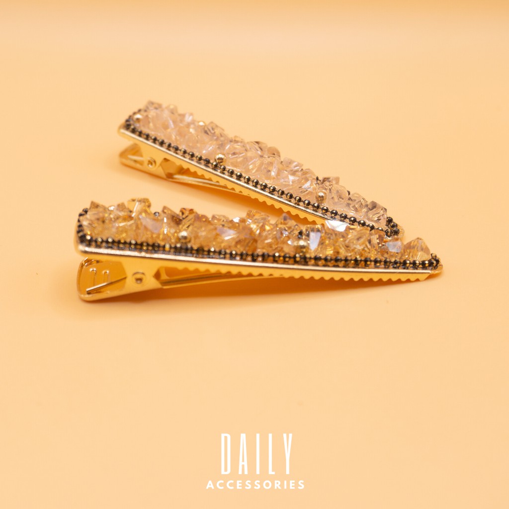 Kẹp tóc mái đính đá siêu cute Daily Accessories