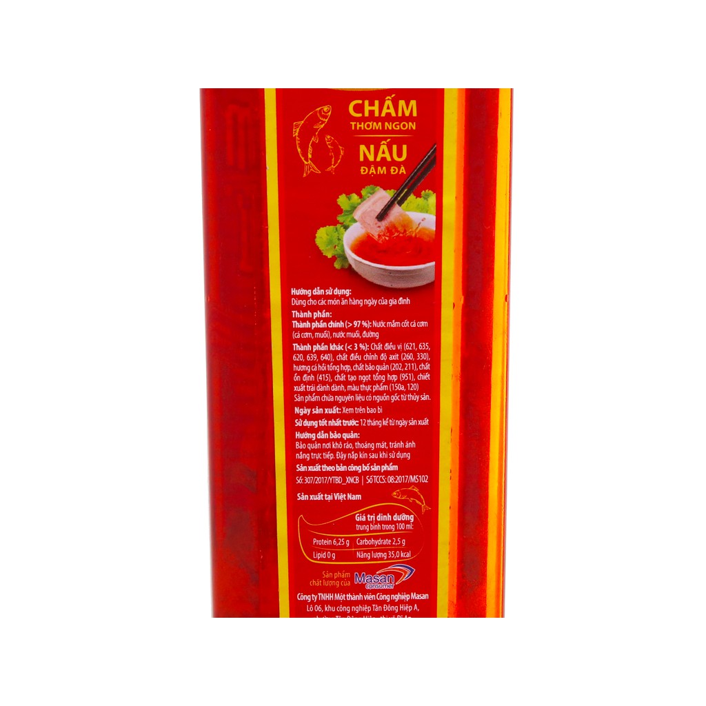 Nước mắm cá cơm Nam Ngư 12 độ đạm chai (500ml)