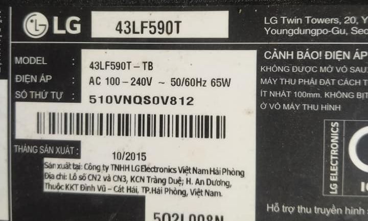 Bo mạch: 32LF595D (32LF595)