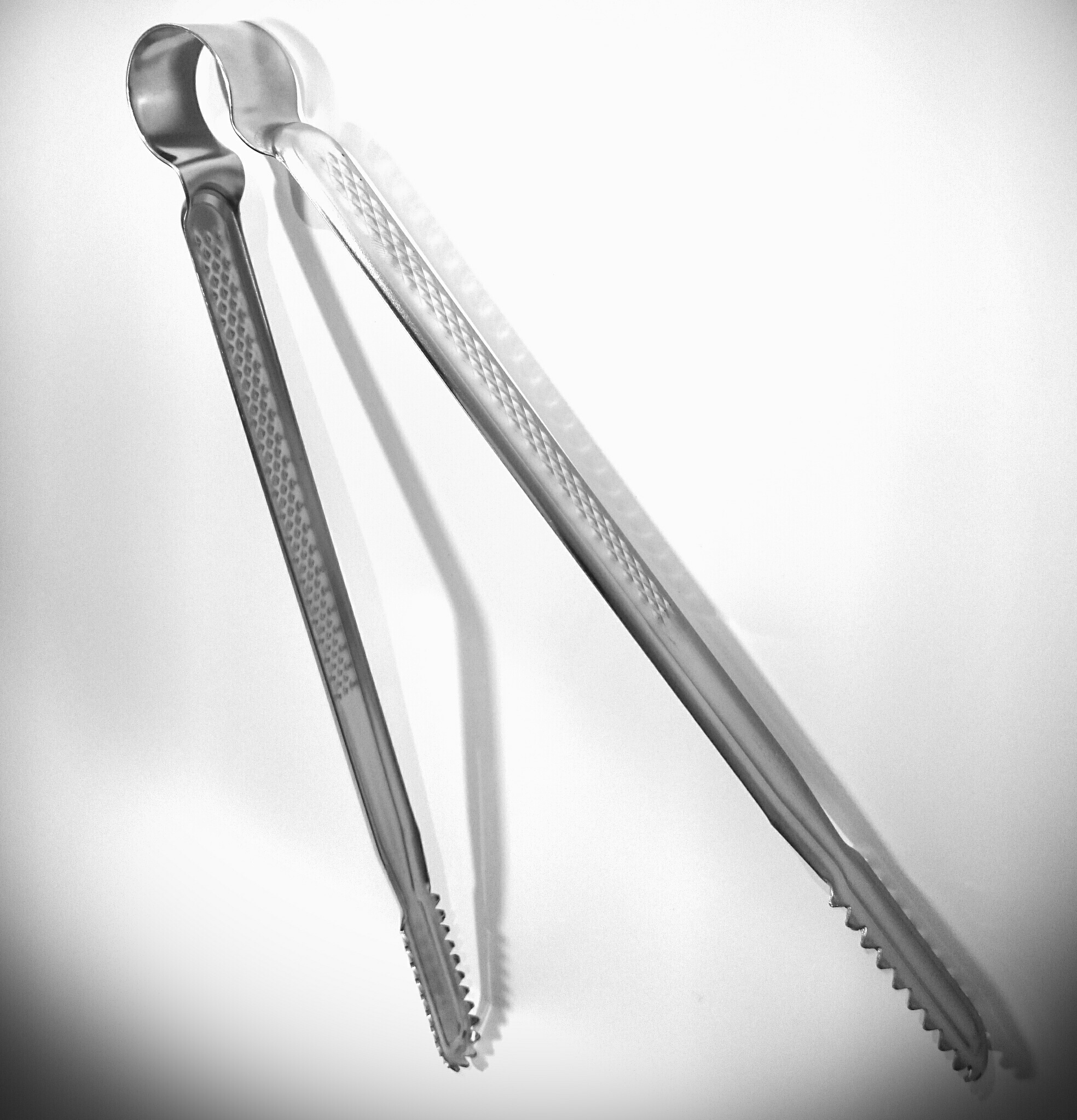 Korean-style stainless steel food clamp