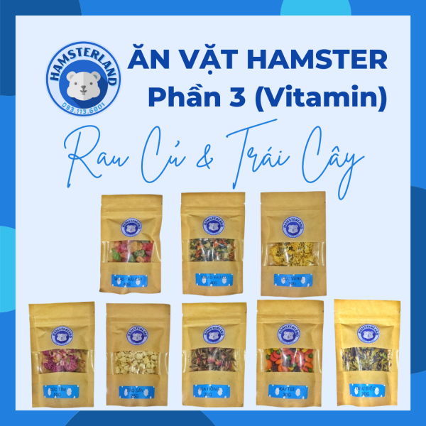 Thức Ăn Vặt Rau Củ & Trái Cây Cho Chuột Hamster -Bổ sung Vitamin & Chất Xơ Từ Thiên Nhiên