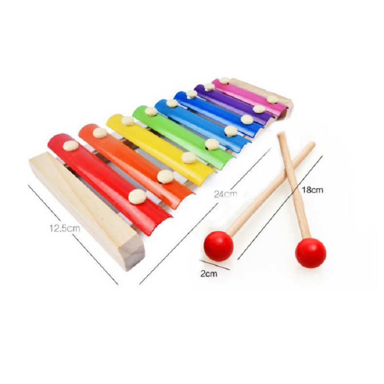 Nhạc cụ Đàn Gõ Xylophone 8 Thanh Cho Bé