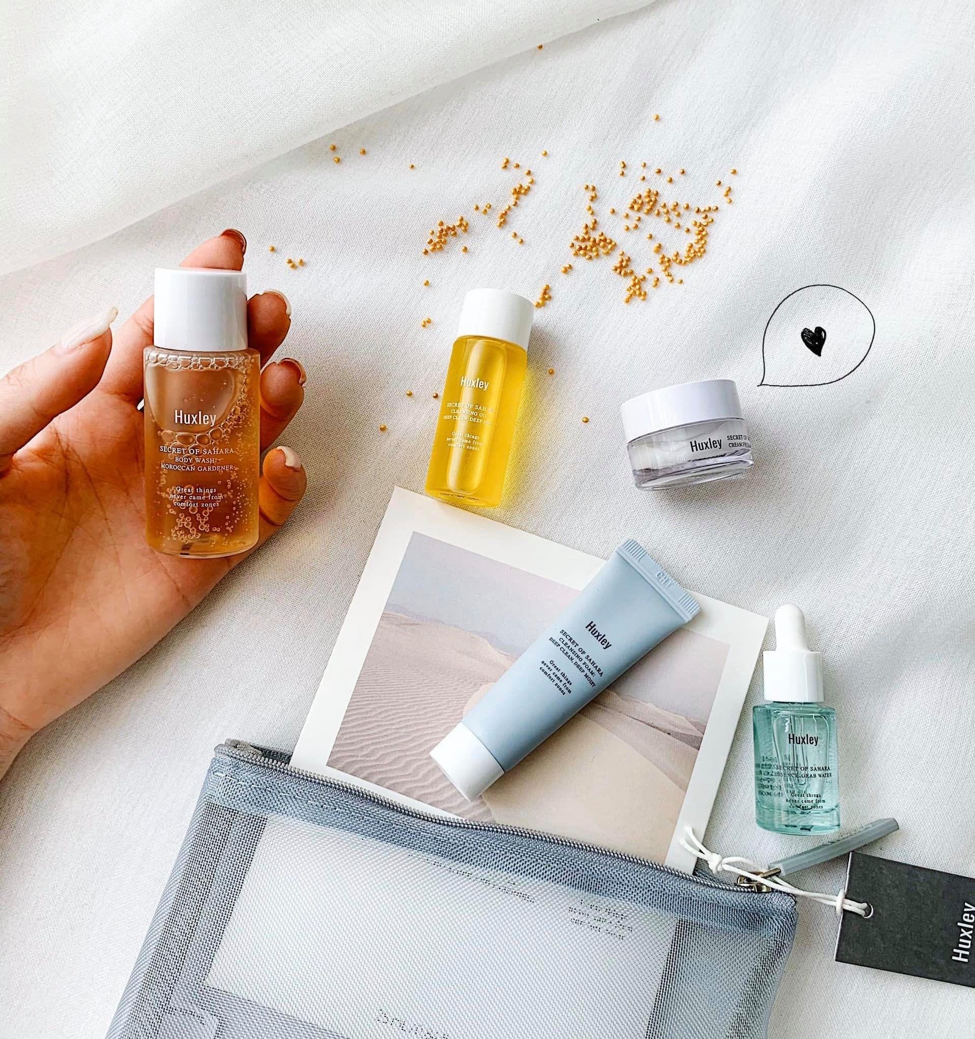 Set dưỡng da Huxley minisize travel kit