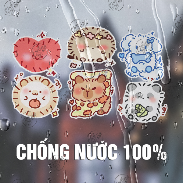 Bộ sticker THÚ BÔNG dễ thương đang yêu
