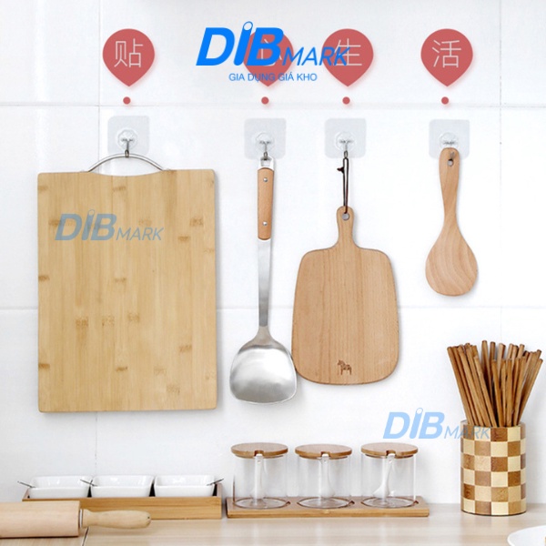COMBO 10 MÓC TREO DÁN TƯỜNG SIÊU CHẮC [TRONG SUỐT]