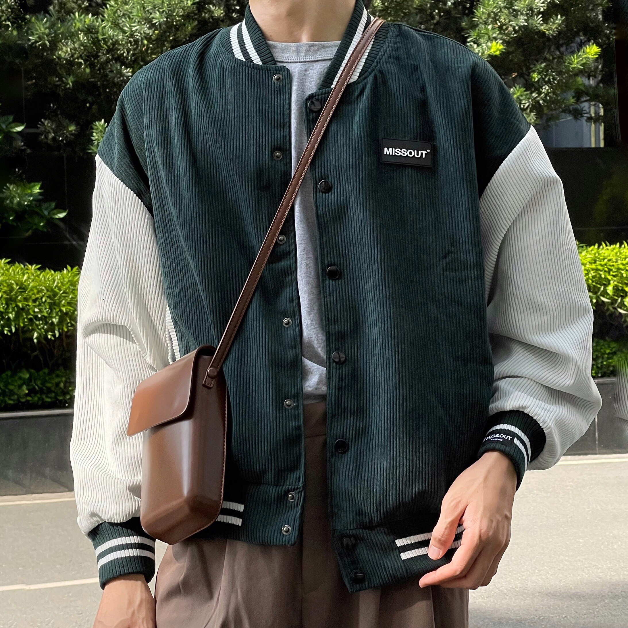 ÁO KHOÁC FABRIC BOMBER MOSS GREEN MST