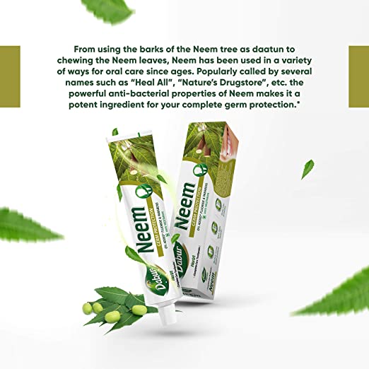 🍀🛁 Kem đánh răng neem dabur Ấn độ 150g🍀🛁 - Neem dabur toothpaste date 2024 tặng kèm bàn chải