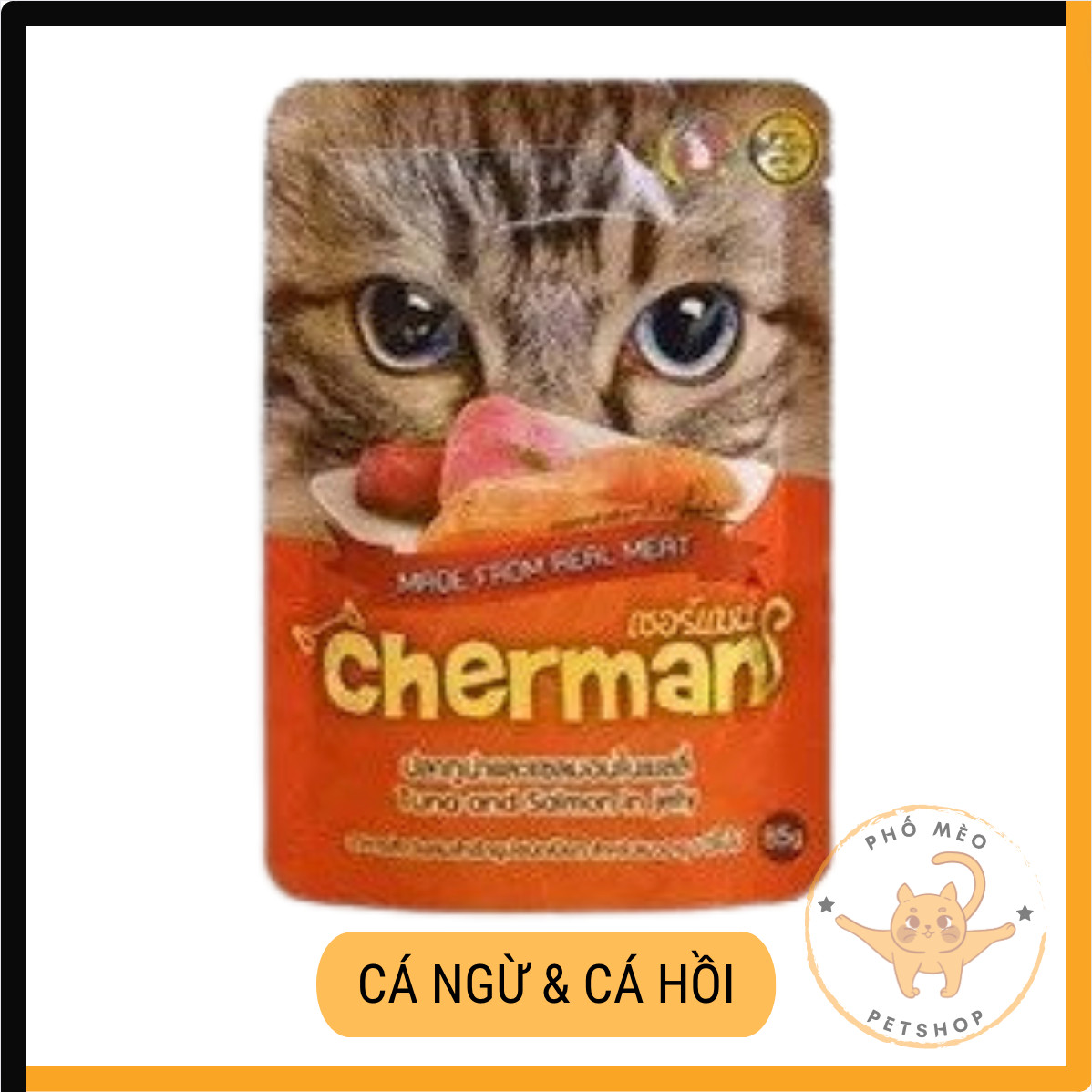 Pate mèo Cherman gói 85G, nhập khẩu Thái Lan