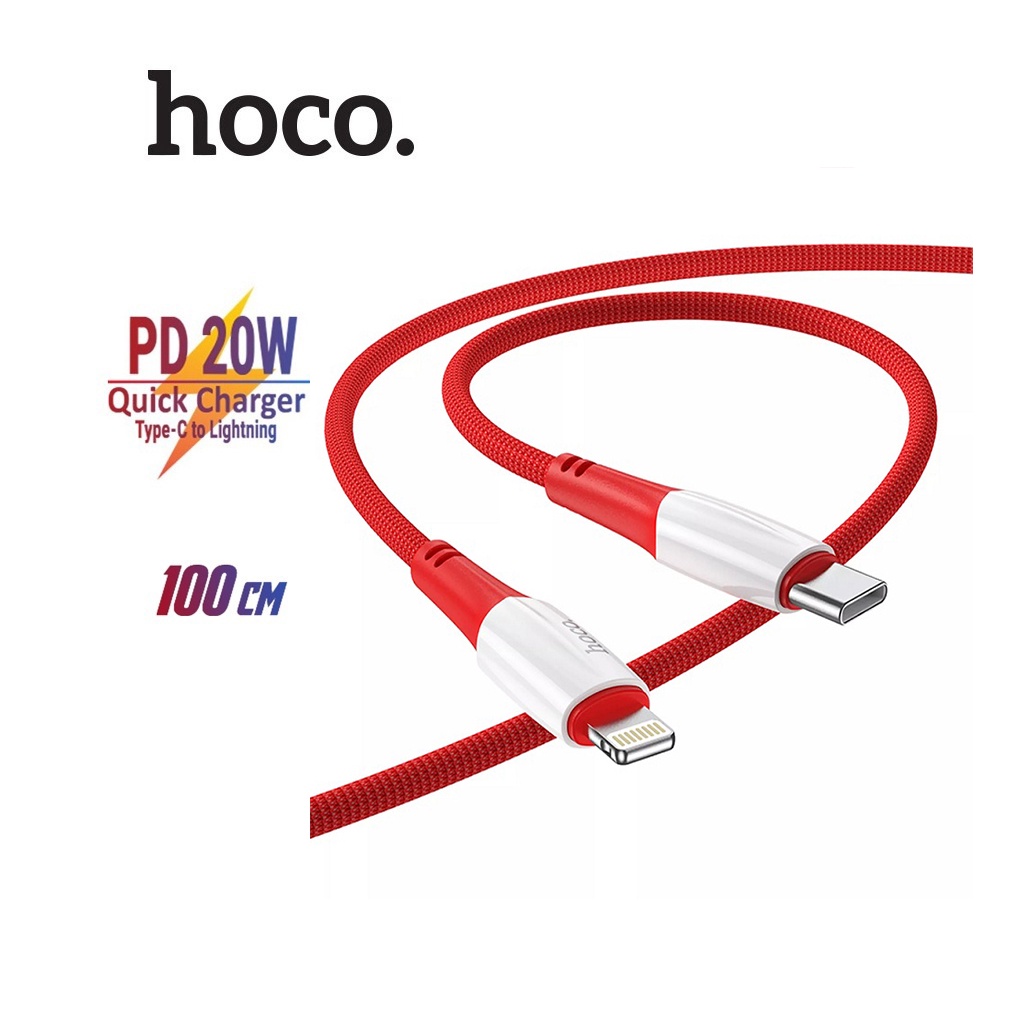 Cáp sạc hoco x70 type-c to lightning pd20w vải bện siêu bền cho iphone/ipad dài 1m