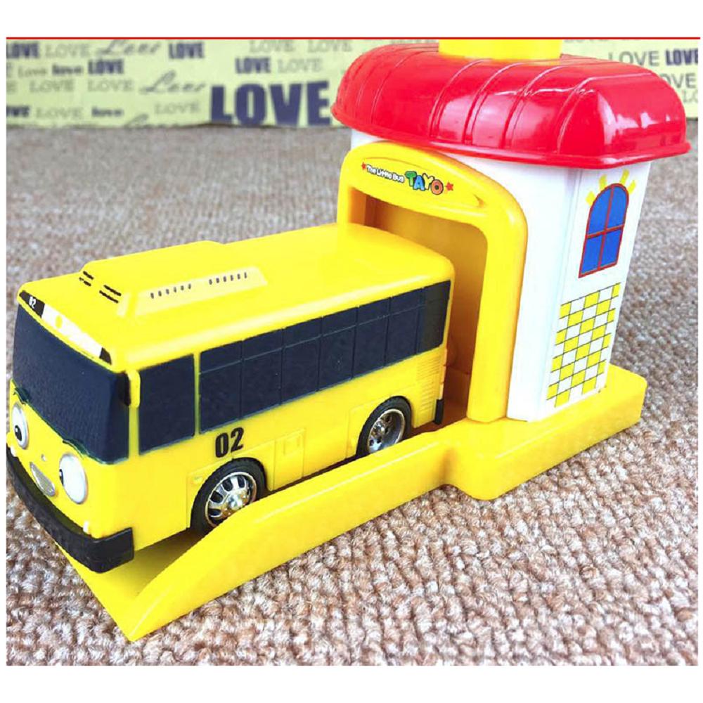 Xe buýt Tayo The little bus đồ chơi trẻ em bộ 1 xe ô tô và gara nhân vật Tayo Rogi Lani Gani