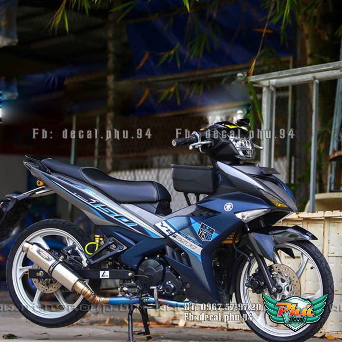 Tem rời Ex 150 Y15 Zr Xám Xanh (P)|Mẫu mã đa dạng|Chi tiết sắc nét|Nhận làm Tem rời theo Yêu Cầu