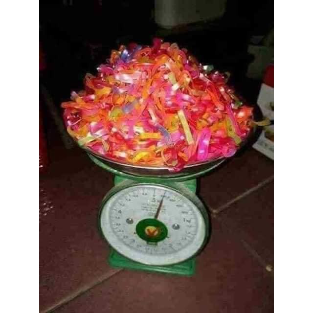 CHUN BUỘC TÓC MÀU BẢN TO GÓI 100GRAM MH172