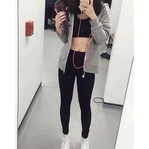 Quần legging thun lạnh gấu Brown siêu co giãn 4 chiều