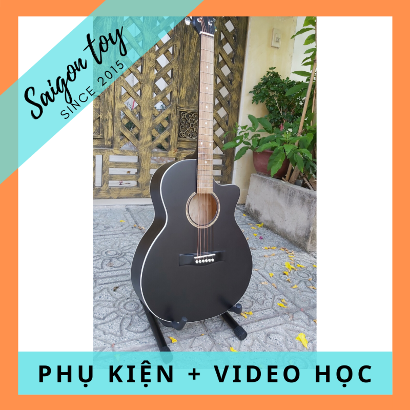 [HCM]Guitar Acoustic lắp sẵn EQ HEG.001 TẶNG KÈM Capo pick gãy dây sơ cua giáo trình online