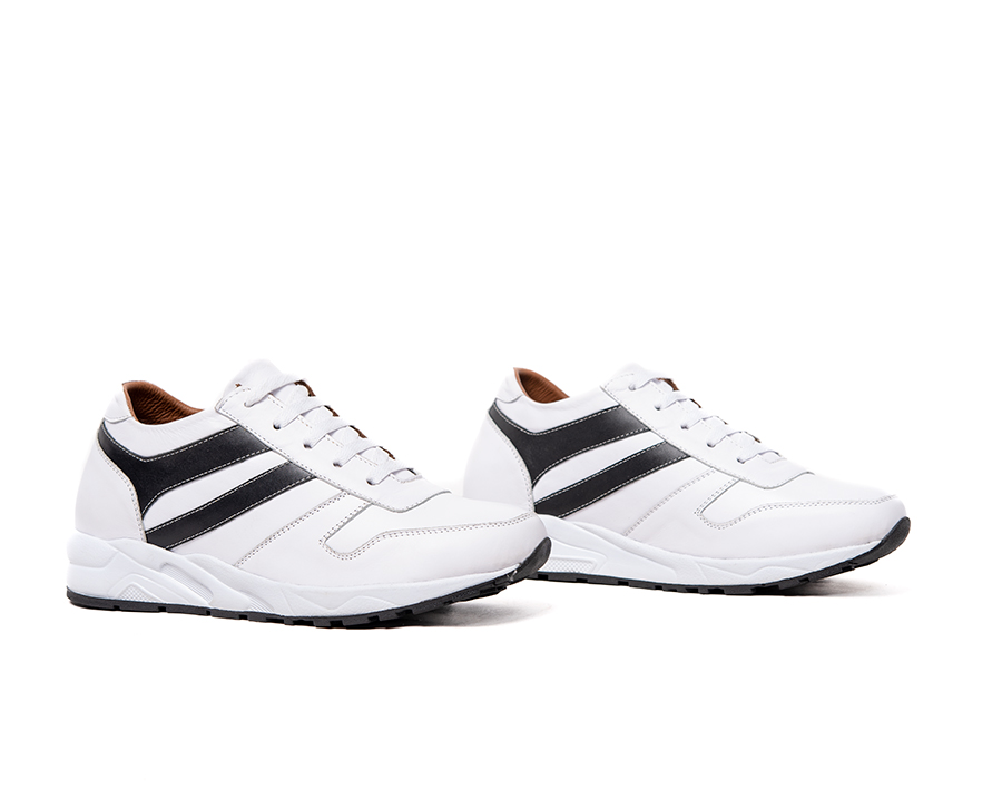 Giày Cao Nam T&TRA T20Trắng cao 8CM