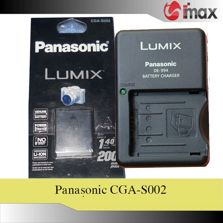 Bộ 01 pin panasonic cga-s002 + 01 sạc panasonic de-994 - hàng nhập khẩu