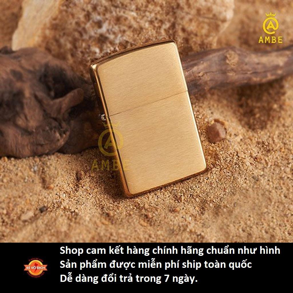 Bật Lửa Zippo Gold Plated Genuine Mỹ B-17 Vàng Xước