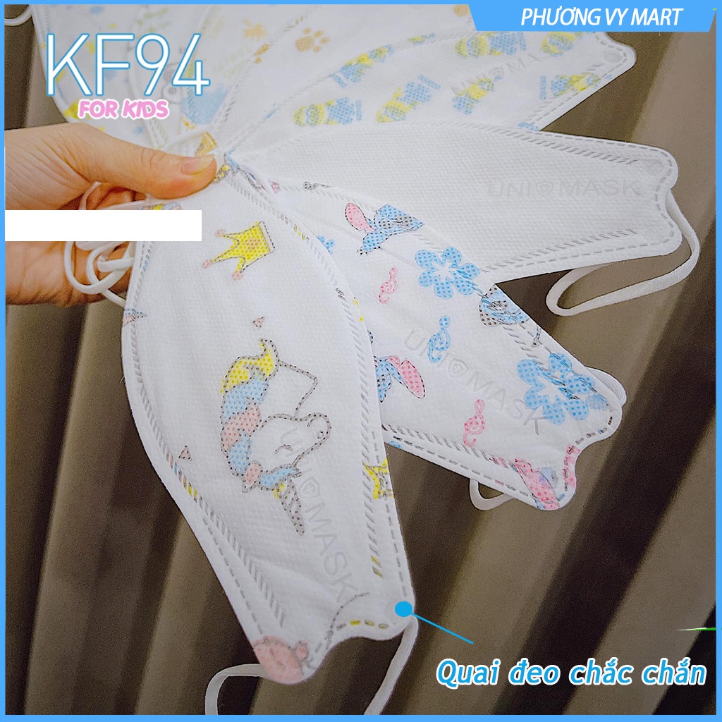 Set 20 chiếc khẩu trang trẻ em 4 lớp KF94 UNI MASK