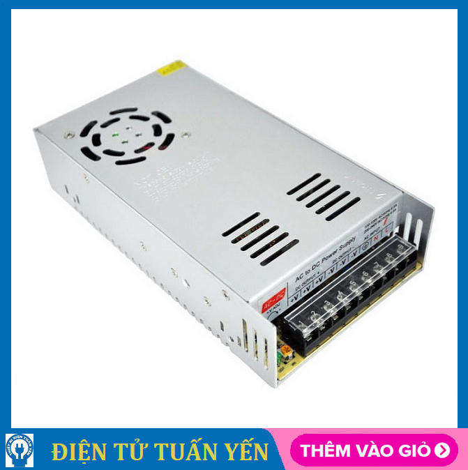 Nguồn tổ ong 5V 60A có quạt, công suất 300W cung cấp nguồn cho camera, máy tính