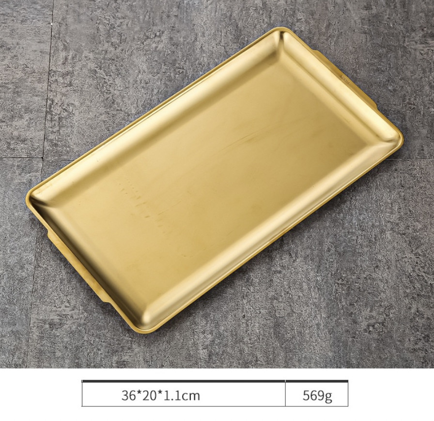 Dĩa, khay chữ nhật inox hàn quốc