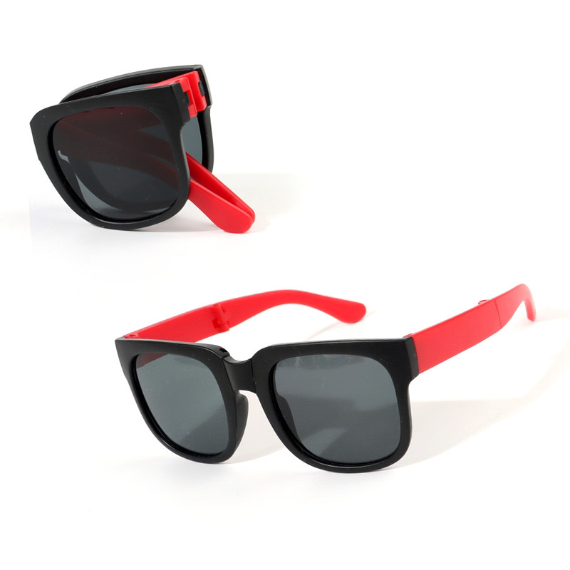 SUNYMALL đứa Trẻ Kính Râm Kính Râm Gấp Thời Trang Anti-UN Đứa Bé Kính Quảng Trường Con Trai Con Gái Retro Đứa Trẻ Bảo Vệ Thị Lực Có Thể được Gấp Lại Kính Bảo Vệ Tầm Nhìn