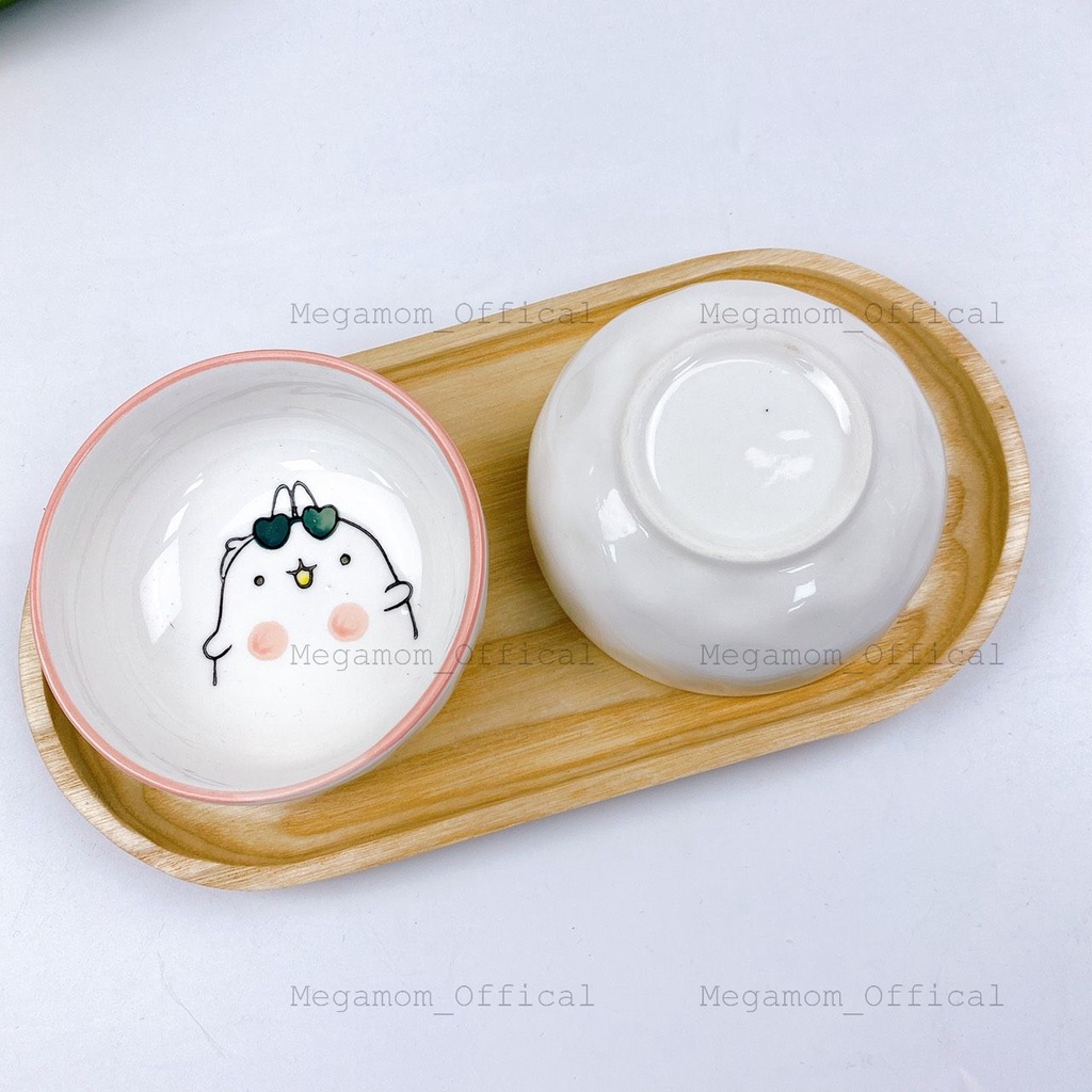 Bát ăn dặm, chén ăn dặm tròn 70ml