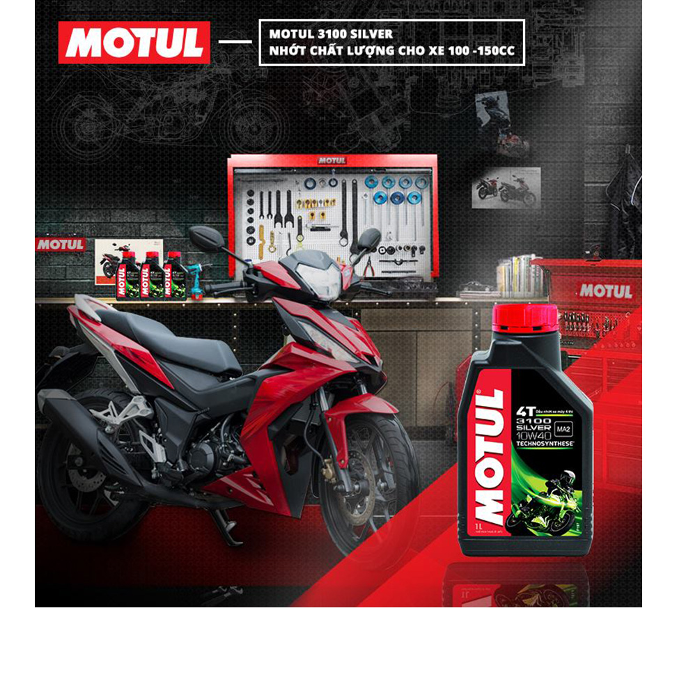 COMBO 4 MOTUL SILVER 3100 10W40 800ML